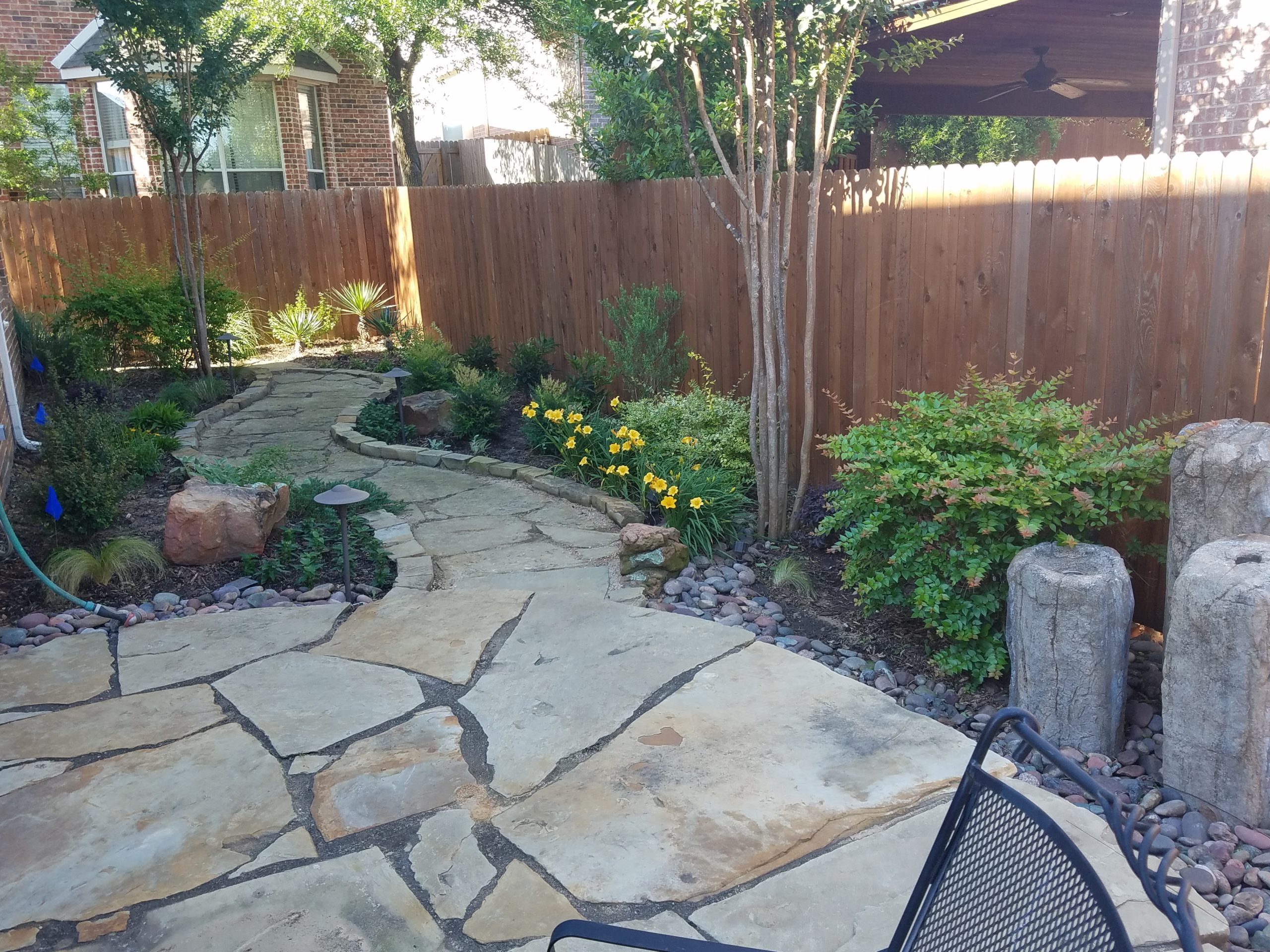 Flag stone patio
